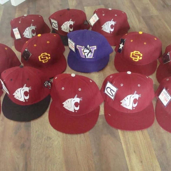 13 HAT LOT BUNDLE USC TROJANS WASHINGTON 80S 90S FITTED HAT‎ CAP VINTAGEM1
